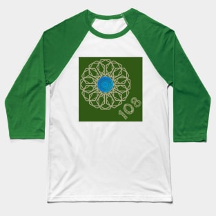 108 Mandala Logo Baseball T-Shirt